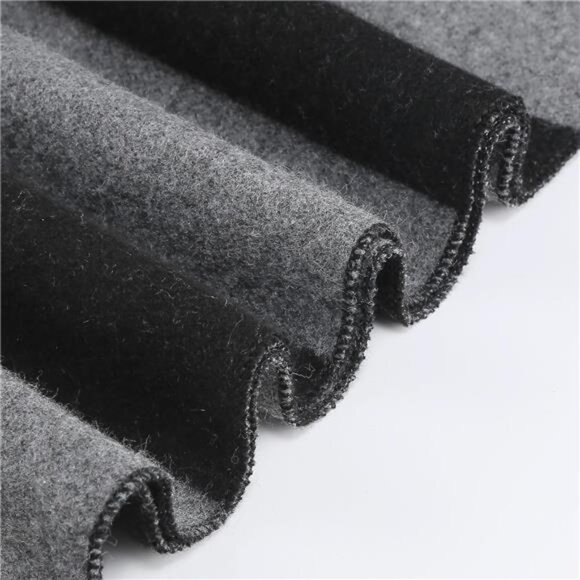 New Scarf for Men,Black and Gray Striped Mens Scarf Winter Halloween Costume - Picture 3 of 7